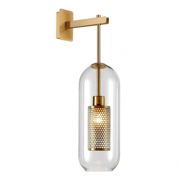 4940/1W PENDANT ODL22 291 античн.бронза/металл/прозрачный/стекло Бра E27 1*40W CLOCKY, изображение 2