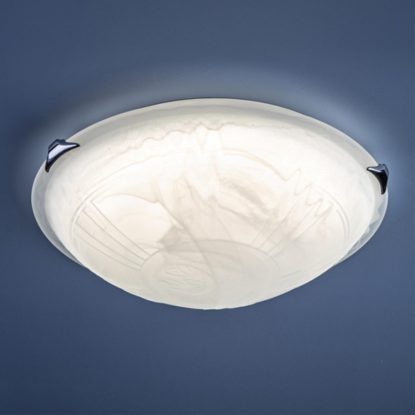 7601/DL SNOK SN Светильник стекло/белое/хром LED 48Вт 4000K D405 IP20 LUFE, изображение 3
