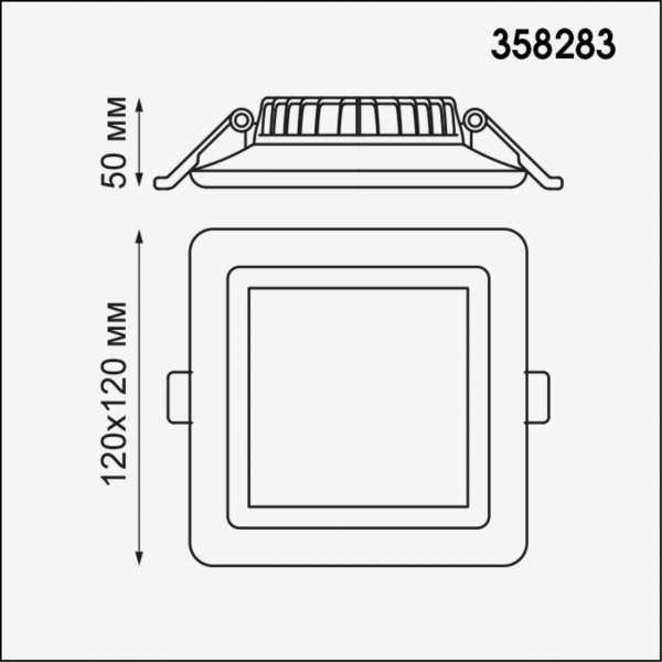 358283 SPOT NT19 236 белый Встраиваемый светильник IP20 LED 4000K 12W 85-265V JOIA, изображение 2