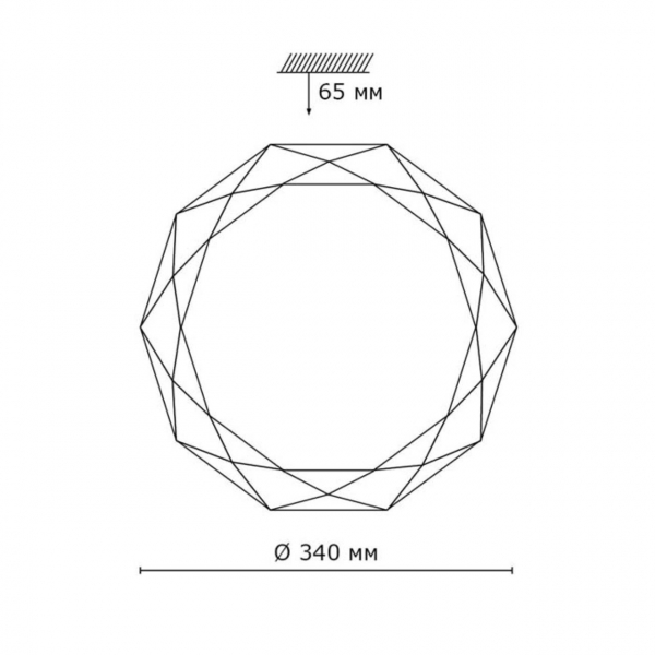 2012/CL PALE SN 173 Светильник пластик/белый/прозрачный LED 30Вт 4000K D340 IP43 TORA, изображение 5
