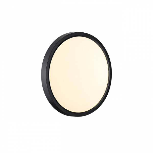 7660/18L MITRA LED SN 54 Светильник пластик/белый/черный LED 18Вт 3000/4000K D230 IP40 ALFA BLACK, изображение 4