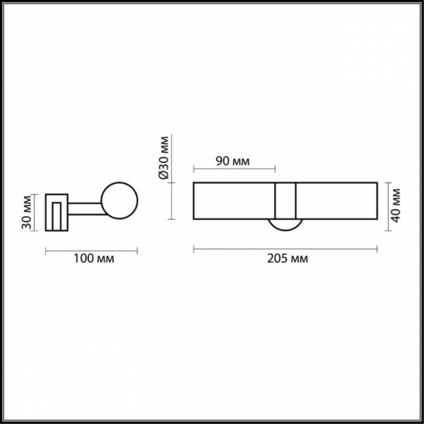 2446/2 DROPS ODL13 605 хром Светильник с креплен на зеркало G9 2*40W 220V IZAR, изображение 2