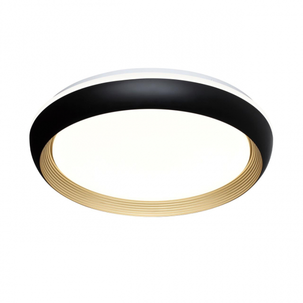 7651/DL PALE SN 86 Светильник пластик/черный/золотой LED 48Вт 4000К D380 IP43 TOFIQ BLACK, изображение 2