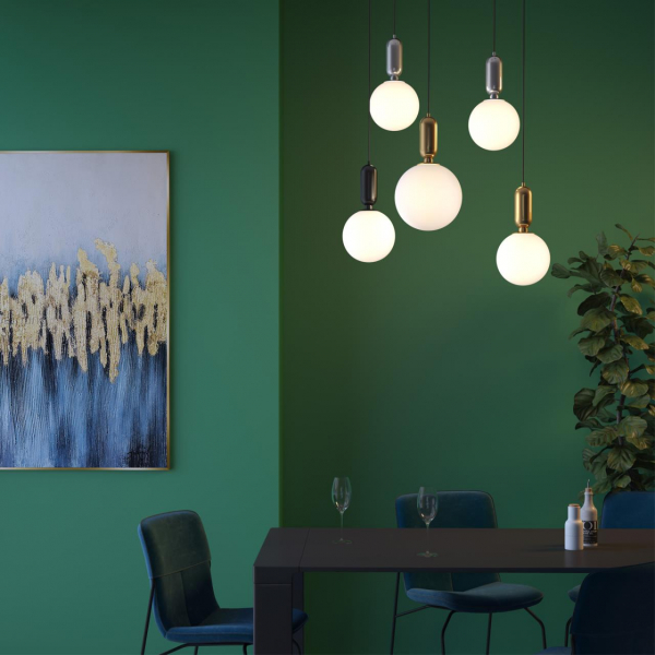 4671/1 PENDANT ODL20 346 черный/белый Подвес E27 1*40W (тип лампы СВЕЧА ) 220V OKIA, изображение 4
