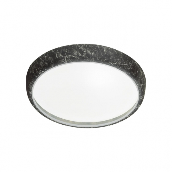 7639/DL COLOR SN 84 Светильник пластик/черн. мрамор LED 48Вт 4000K D410 IP43 MRAMO BLACK, изображение 3