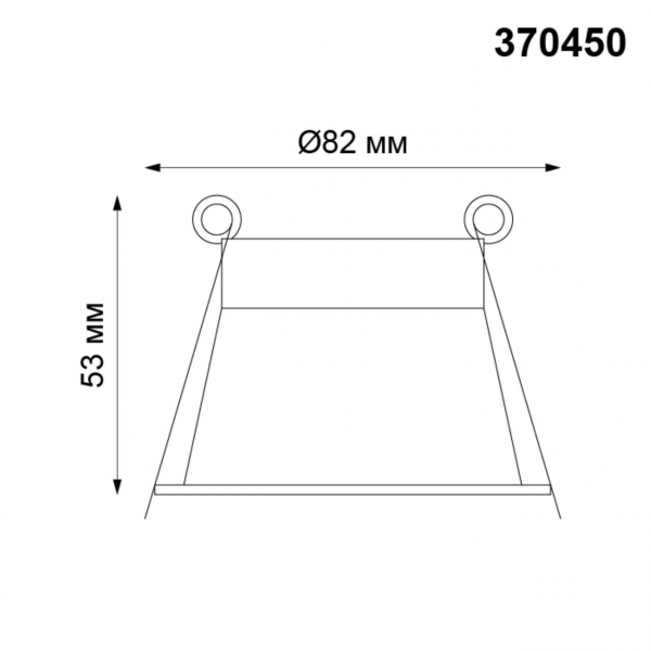 370450 SPOT NT19 321 мель Встраиваемый светильник IP20 GU10 50W 220V BUTT, изображение 5