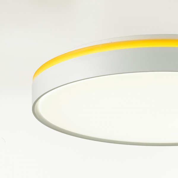 7709/DL COLOR SN 100 Светильник пластик/белый/желтый LED 48Вт 4000К D420 IP43 KEZO YELLOW, изображение 7