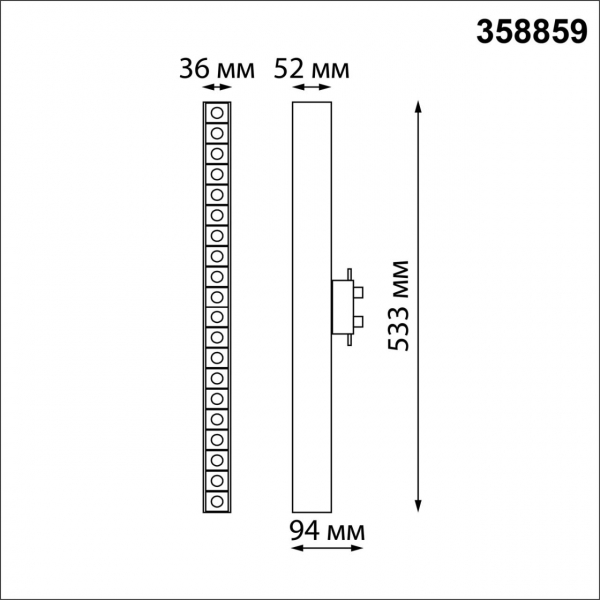 358859 PORT NT22 115 черный Светильник трековый однофазный трехжильный IP20 LED 4000K 30W 220V ITER, изображение 4
