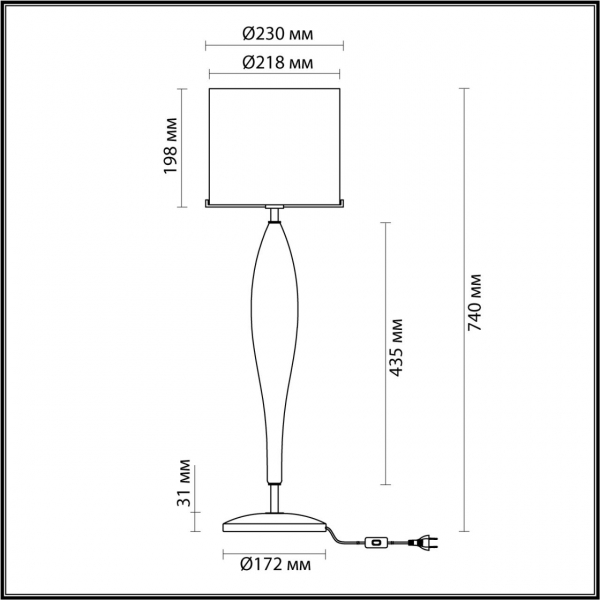 Лампа настольная 4850/1T TOWER 1*Е27, изображение 9