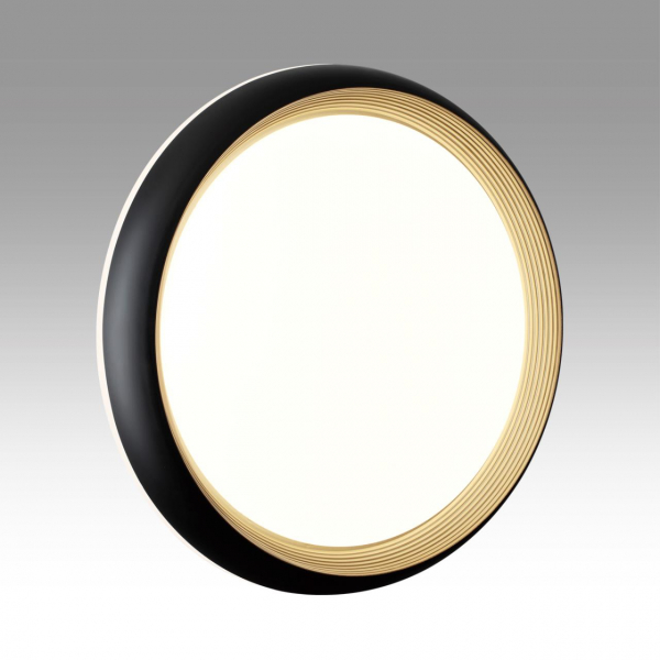 7651/DL PALE SN 86 Светильник пластик/черный/золотой LED 48Вт 4000К D380 IP43 TOFIQ BLACK, изображение 3