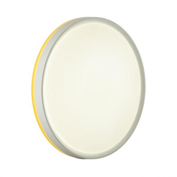 7709/DL COLOR SN 100 Светильник пластик/белый/желтый LED 48Вт 4000К D420 IP43 KEZO YELLOW, изображение 8