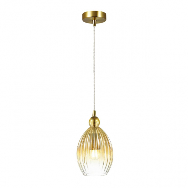 4712/1 PENDANT ODL20 373 янтарный/бронзовый Подвес E27 60W 220V STORZO, изображение 2