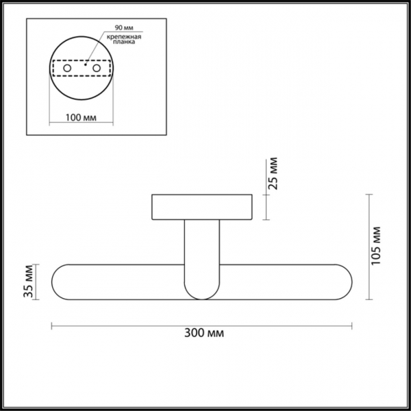3762/10WL PICTURE LN19 000 хром Подсветка для картин с выкл. LED 10W 4000К 895Лм IP44 220V AKARI, изображение 3