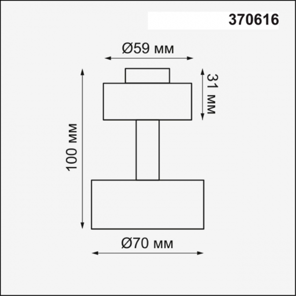 370616 KONST NT19 149 черный Корпус накладной IP20 GU10 50W 220V UNIT, изображение 3