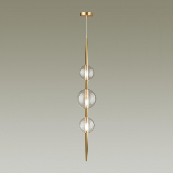 4981/3 PENDANT ODL22 356 бронзовый/прозрачный/стекло Подвес G9 3*5W LAZIA, изображение 2