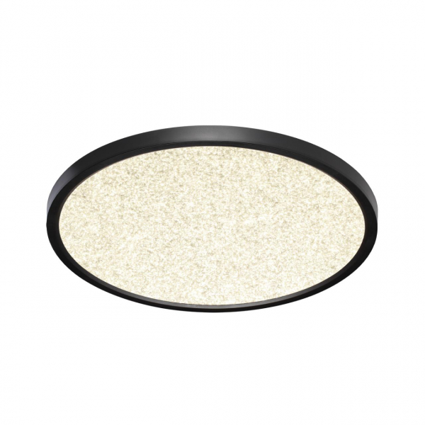 7662/32L MITRA LED SN 56 Светильник пластик/белый/черный LED 32Вт 3000/4000K D400 IP40 OMEGA BLACK, изображение 2
