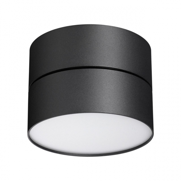 358750 OVER NT21 216 черный Светильник накладной светодиодный IP20 LED 24W 4000K 2100Лм 100-265V PROMETA, изображение 6