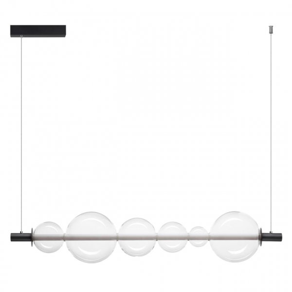 5671/13L LEDIO LN23 031 чёрный Светильник подвесной LED 13W жел, синий, фиол свет 845Лм 220V MIAMI