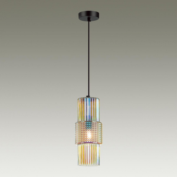 5018/1 MODERN ODL23 335 черный/разноцветный металл/стекло Подвес E14 1*40W PIMPA, изображение 3