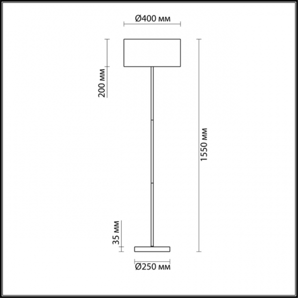 3745/2F MODERNI LN19 158 никель Торшер E27  220V NIKKI, изображение 4