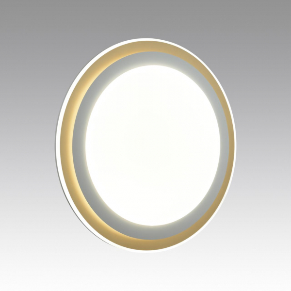7630/EL PALE SN 041 Светильник пластик/белый/золотистый LED 72Вт с ДУ 3000-6300К D510 IP43 пульт ДУ SETTA, изображение 4