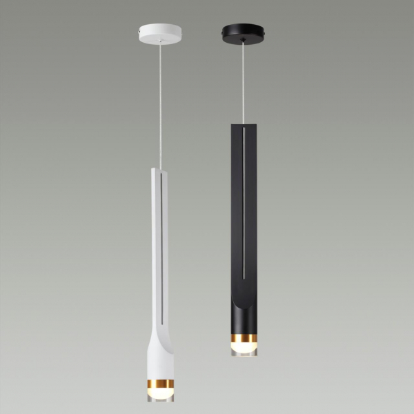 4384/5L HIGHTECH ODL23 253 белый/металл/акрил Подвесной св-к IP20 LED 5W 350Лм 3000K NILO, изображение 4