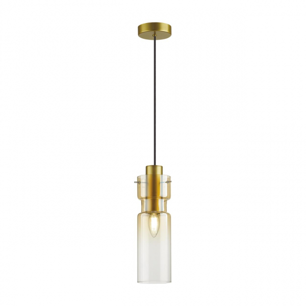 5057/1A PENDANT ODL24 323 золотой/янтарный/металл/стекло Подвес E27 1*40W SCROW, изображение 2