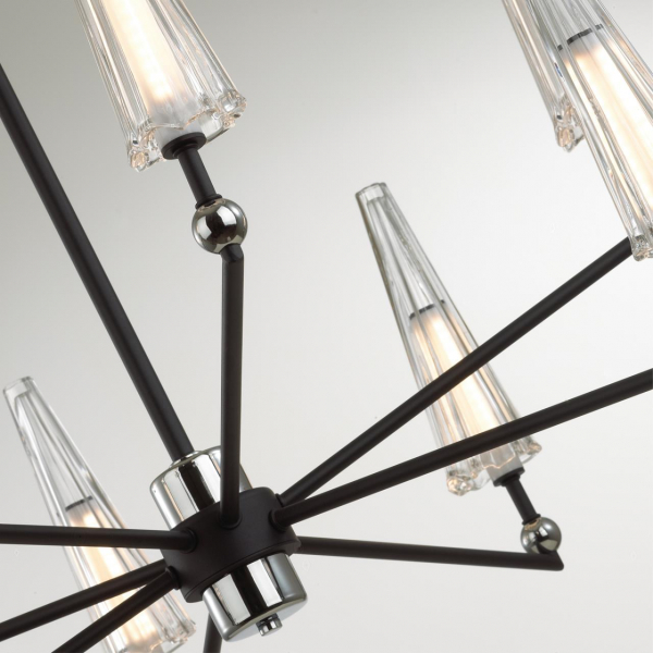 Люстра 5429/39L FUNGO черн LED 39W 3000K, изображение 5