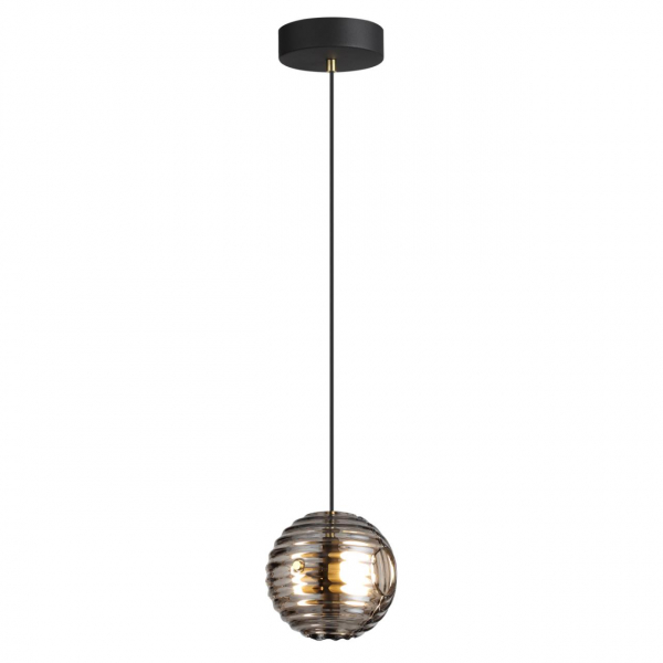 5041/12L L-VISION ODL24 425 черн./золото/дымчатый/металл/стеко Подвес LED 12W 4000К 1526Лм TRONI, изображение 2