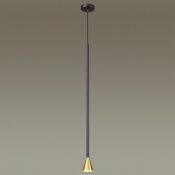 3884/1GB HIGHTECH ODL20 353 черно-золотистый/металл Подвесной светильник LED GU10 7W 220V PIPA, изображение 3