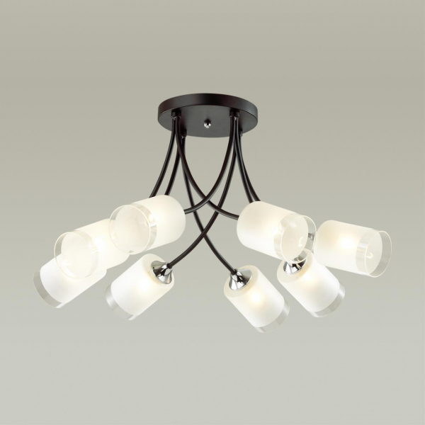 4533/8C COMFI LN21 058 черный, хром Люстра потолочная E27 8*60W 220V PAULA, изображение 2