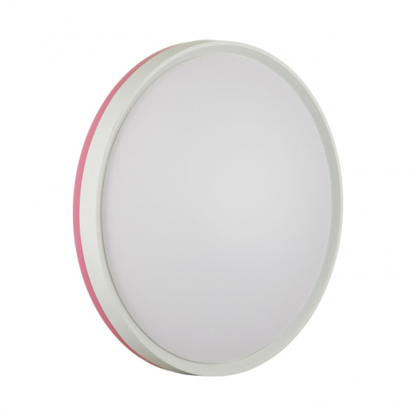 7708/DL COLOR SN 100 Светильник пластик/белый/розовый LED 48Вт 4000К D420 IP43 KEZO PINK