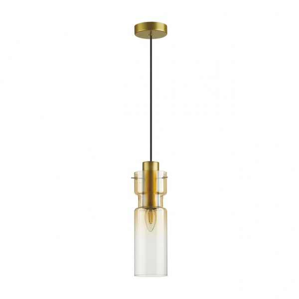 5057/1A PENDANT ODL24 323 золотой/янтарный/металл/стекло Подвес E27 1*40W SCROW