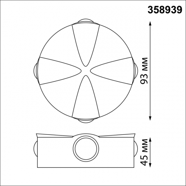 358939 STREET NT22 372 темно-серый Светильник ландшафтный светодиодный IP54 LED 4000К 4W 85-265V CALLE, изображение 5