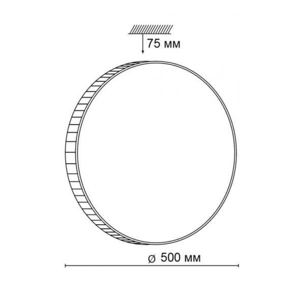 2078/EL PALE SN 073 Светильник пластик/белый/янтарный LED 72Вт 3000-6300K D500 IP43 пульт ДУ DINA AMBER, изображение 5