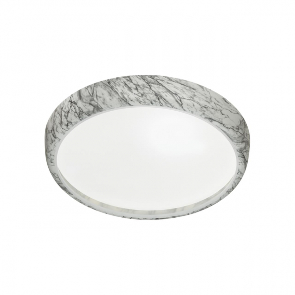 7638/DL COLOR SN 84 Светильник пластик/бел. мрамор LED 48Вт 4000K D410 IP43 MRAMO WHITE, изображение 2