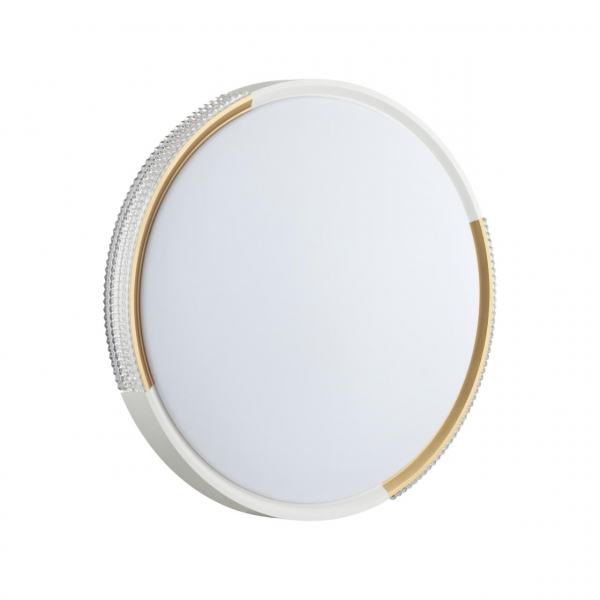 7612/DL PALE SN 134 Светильник пластик/белый/золотистый LED 48Вт 3000-6300K D400 IP43 пульт ДУ VELIO, изображение 7