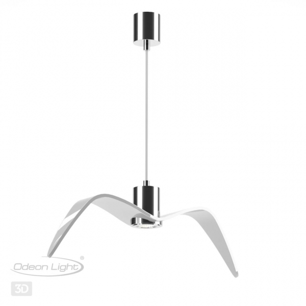 Подвес 4903/1C BIRDS GU10 1*5W бел/хром, изображение 7