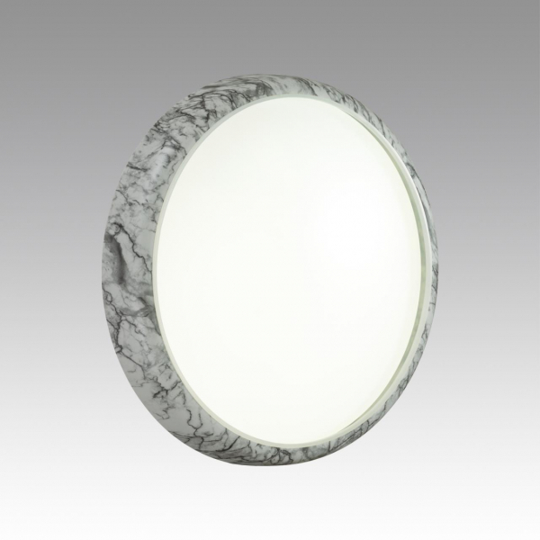 7638/DL COLOR SN 84 Светильник пластик/бел. мрамор LED 48Вт 4000K D410 IP43 MRAMO WHITE, изображение 3