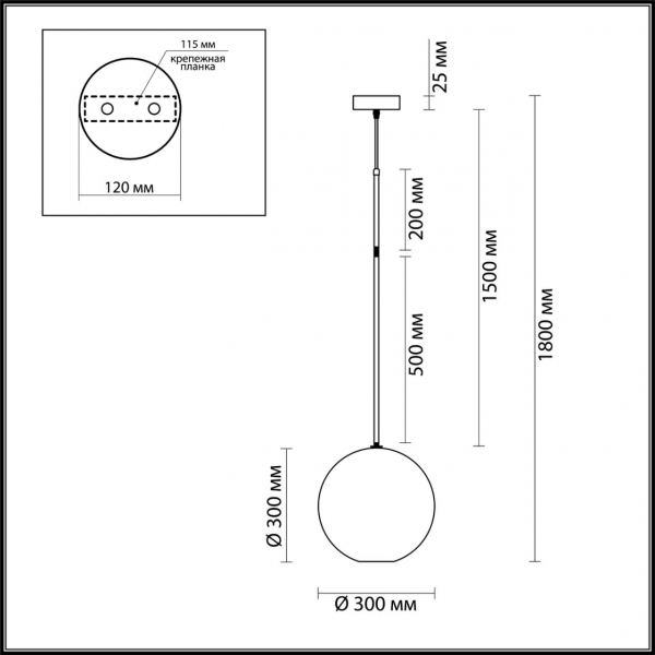 4640/12L L-VISION ODL20 329 золотой/прозрачный Подвес LED 4000K 12W 220V BUBBLES, изображение 7