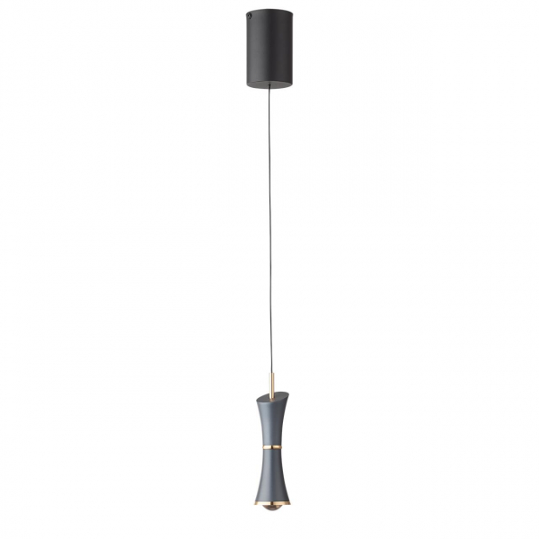 5696/7L LEDIO LN23 046 серый Подвес LED 7W 3000K 420Лм 220V LASSE
