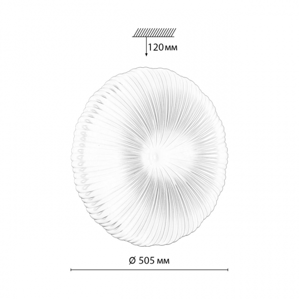 7678/EL PALE SN 150 Светильник пластик/белый LED 70Вт 3000-6000К D505 IP43 пульт ДУ ANIX, изображение 7