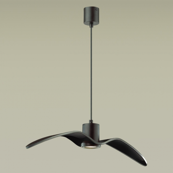 4902/1B PENDANT ODL22 289 чёрный/стекло Подвес GU10 1*5W BIRDS, изображение 2