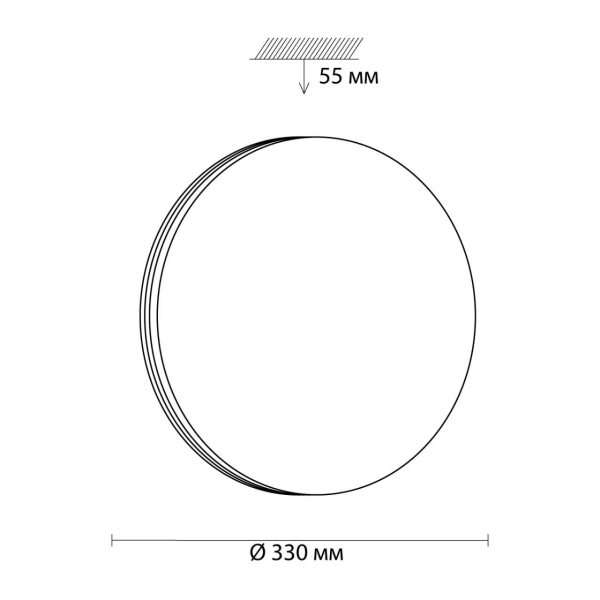 3015/CL MINI SN 159 Светильник пластик/белый/под дерево LED 30Вт 4000K D330 IP43 SMALLI, изображение 4