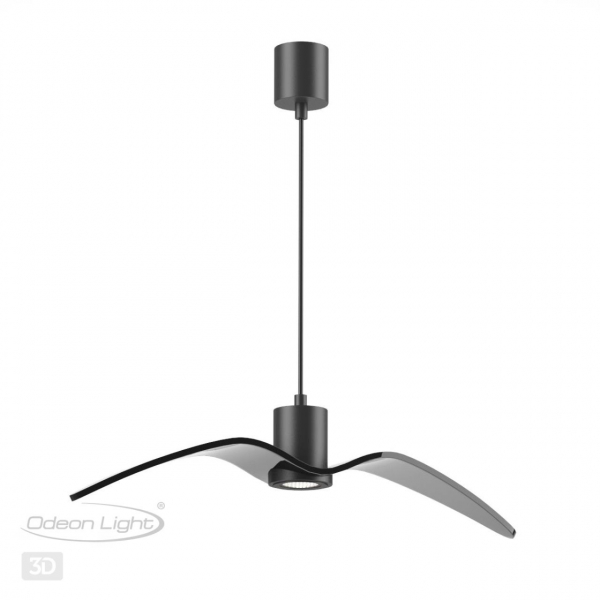 4902/1B PENDANT ODL22 289 чёрный/стекло Подвес GU10 1*5W BIRDS, изображение 7