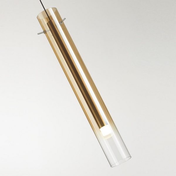 5061/5LB PENDANT ODL24 317 золотой/янтарный/металл/стекло Подвес LED 4W 3000K SHINY, изображение 4