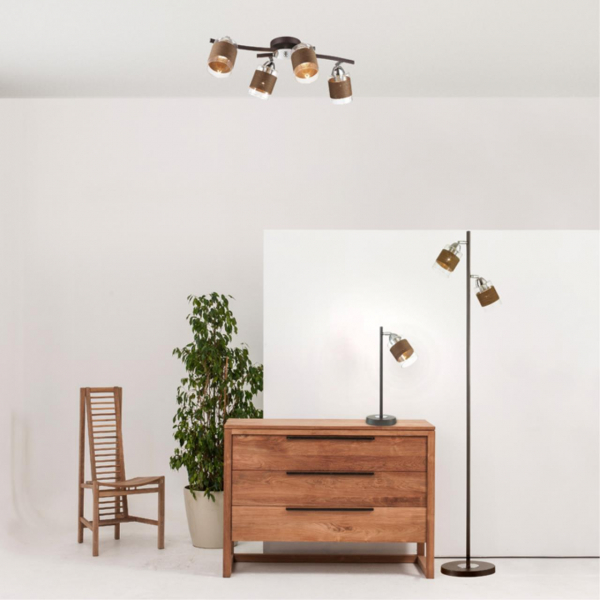 3030/4CA COMFI LN16 000 хром, кофе Люстра потолочная E27 4*60W 220V FILLA, изображение 3