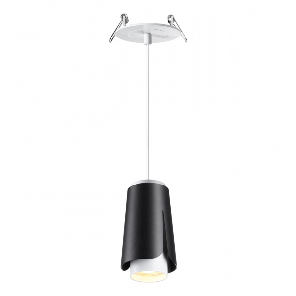 370830 SPOT NT22 315 черный Светильник встраиваемый, провод 2м IP20 GU10 9W 220V TULIP, изображение 2