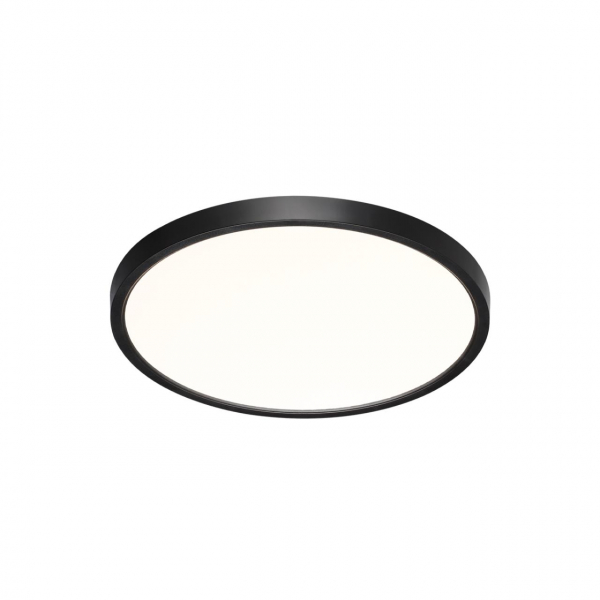 7660/24L MITRA LED SN 54 Светильник пластик/белый/черный LED 24Вт 3000/4000K D300 IP40 ALFA BLACK, изображение 2