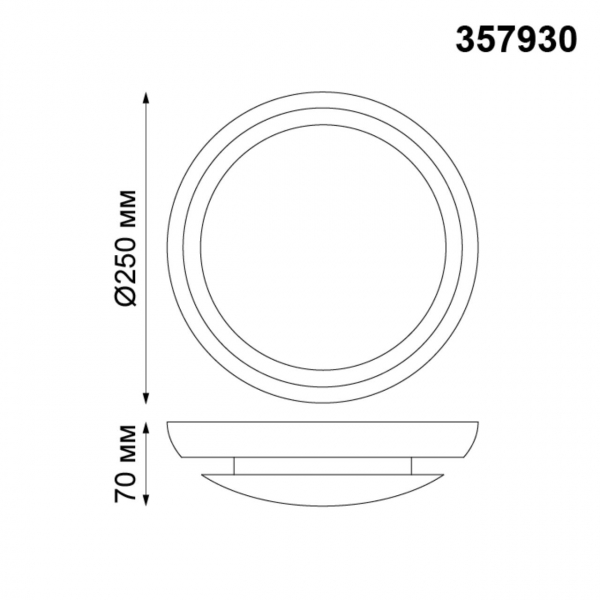 357930 OVER NT19 133 белый Накладной светильник IP20 LED 3000К 4W 220V CAIL, изображение 5